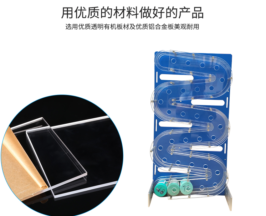 透明先進先出架使用的材料