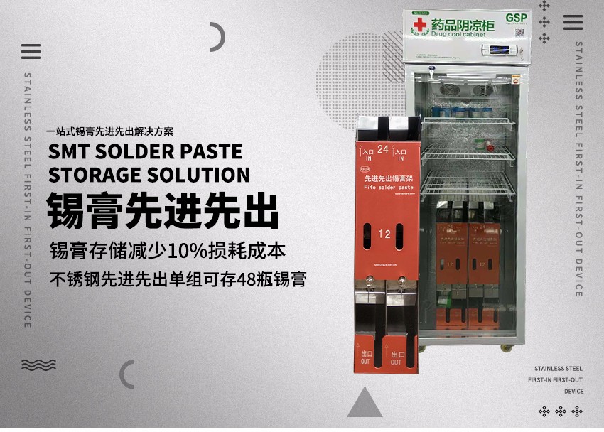 小型不銹鋼先進先出海報