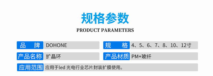 擴晶子母環(huán)產(chǎn)品應(yīng)用范圍